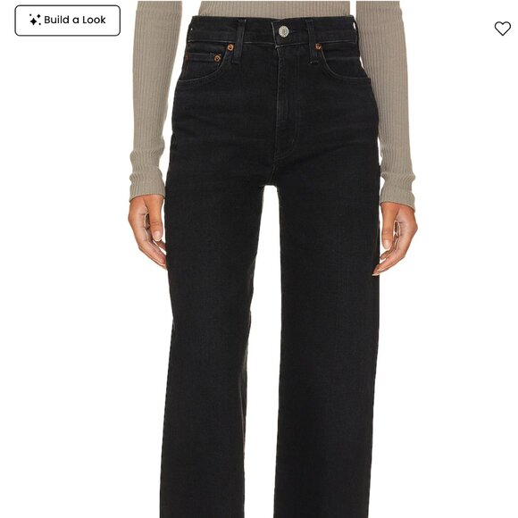Harper Mid Rise Wide Straight Jeans - Picture 1 of 4